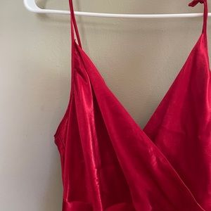 Red Silk Dress
